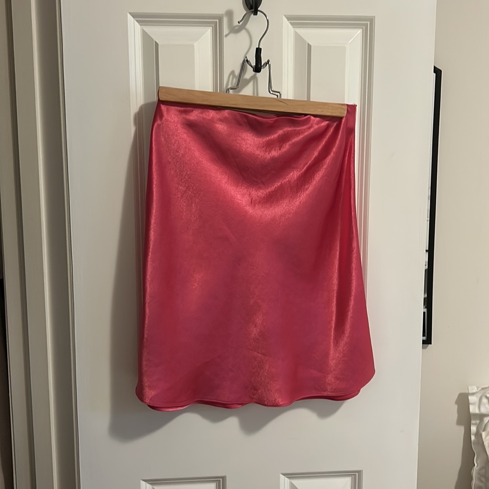Aritzia Babaton Slip Mini Skirt in Pink